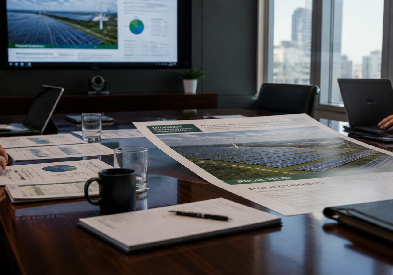 Institutional financial dashboards for renewable energy portfolios