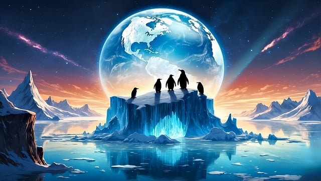 penguin, earth, group