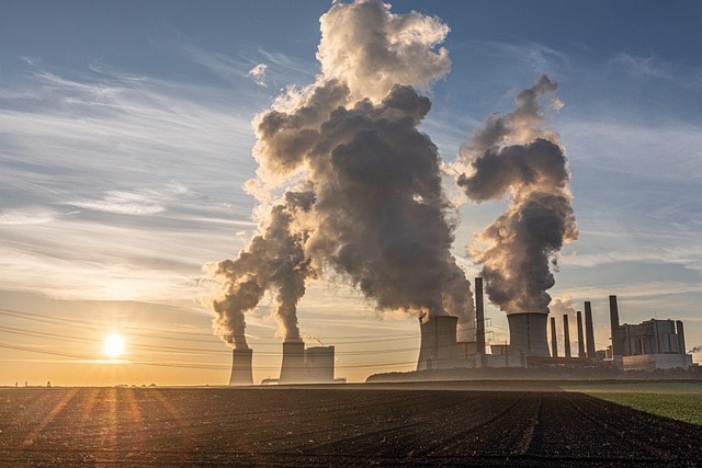 power plant, air pollution, coal-fired power station